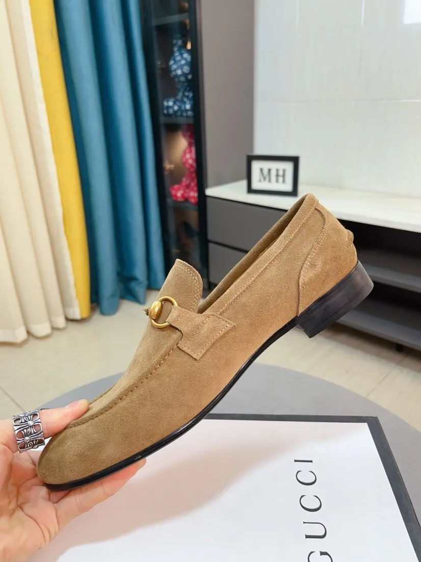 Men's shoes 💰500🌹🌹【GUCCI】The most popular classic Gucci leather shoes. Synchronized with the official website, the upper is made of Italian first-layer cowhide ➕cowhide lining, with unique brand and unique craftsmanship. Highlighting the hot style of the new year. Stop hesitating, stop wandering, get it now. Number: 38--44